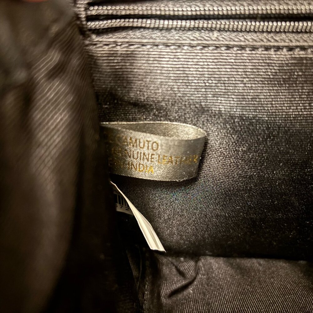 Vince Camuto Black Genuine Leather Crossbody Purse - Picture 5 of 7